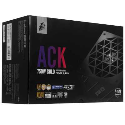 блок питания 1STPLAYER ACK Gold 750W Black HA-750BA2-BK Черный
