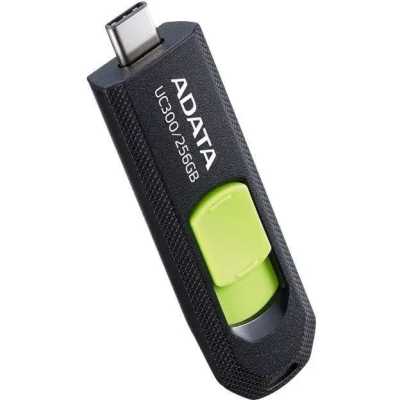 флешка A-Data 256GB UC300 Black-Green Черный, зелёный
