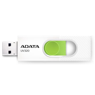 флешка A-Data 32GB UV320 White-Green Белый, зеленый