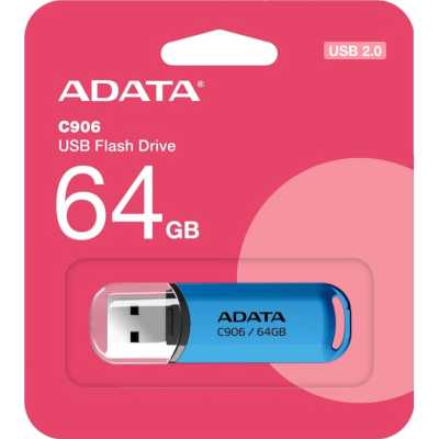 флешка A-Data 64GB C906 Blue Синий