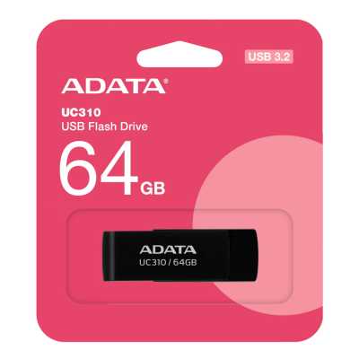 флешка A-Data 64GB UC310 Black Черный