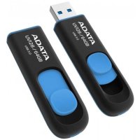 флешка A-Data 64GB UV128 Black-Blue Черный, синий
