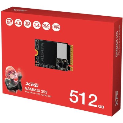 SSD диск ADATA XPG Gammix S55 512Gb SGAMMIXS55-512G-C Черный