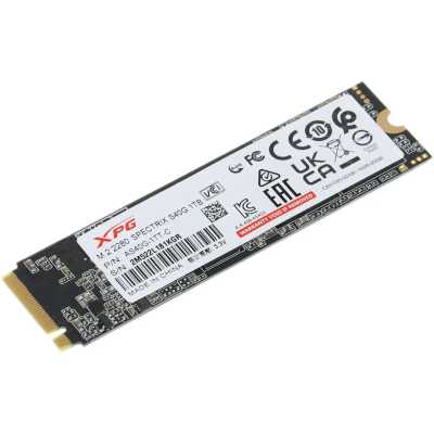 SSD диск ADATA XPG Spectrix S40G RGB 1Tb AS40G-1TT-C Черный