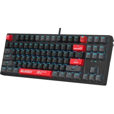 клавиатура A4Tech Bloody AT87 Black/Red Черный-красный