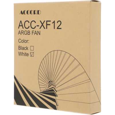 кулер Accord ACC-XF12 ARGB White Белый