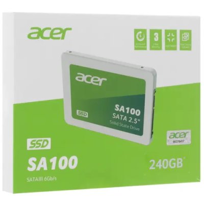 SSD диск Acer SA100 240Gb BL.9BWWA.102 Белый