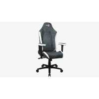 игровое кресло Aerocool Crown AeroSuede Steel Blue белый - синий