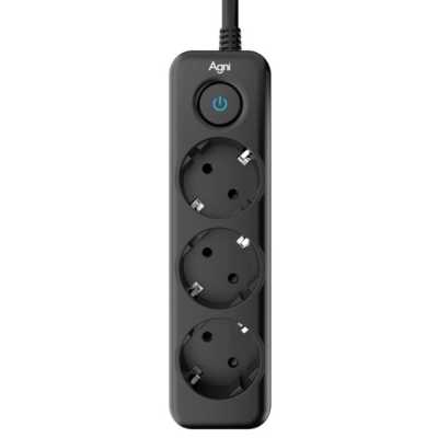 сетевой фильтр AGNI TP-FD3E-2m-black черный