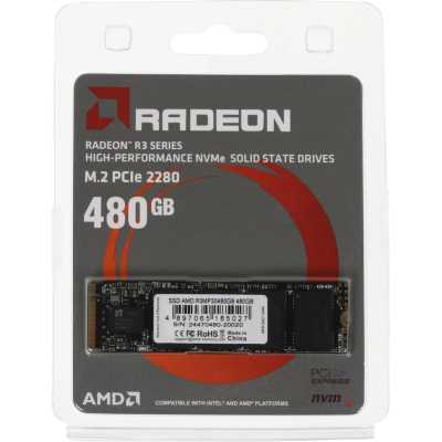 SSD диск AMD Radeon R3 Series 480Gb R3MP30480G8 Черный