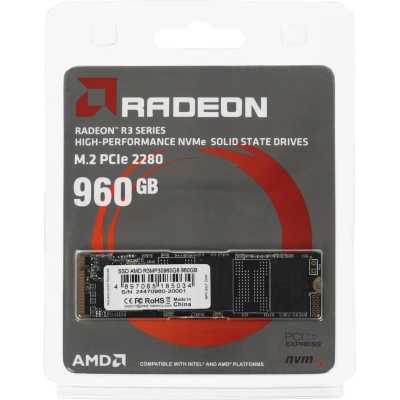 SSD диск AMD Radeon R3 Series 960Gb R3MP30960G8 Черный
