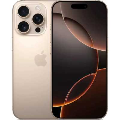 смартфон Apple iPhone 16 Pro 128GB Desert Titanium MYLQ3CH/A бежевый