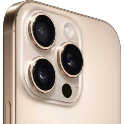 смартфон Apple iPhone 16 Pro 128GB Desert Titanium MYNF3HX/A бежевый
