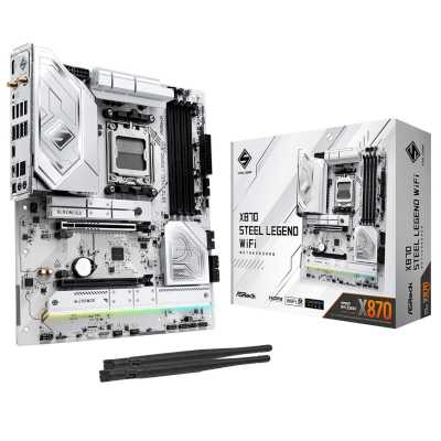 материнская плата ASRock X870 Steel Legend WiFi Белый