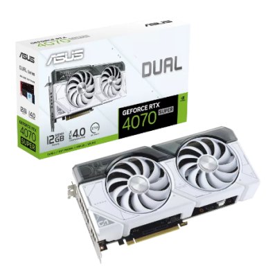 видеокарта ASUS nVidia GeForce RTX 4070 Super 12Gb DUAL-RTX4070S-12G-WHITE