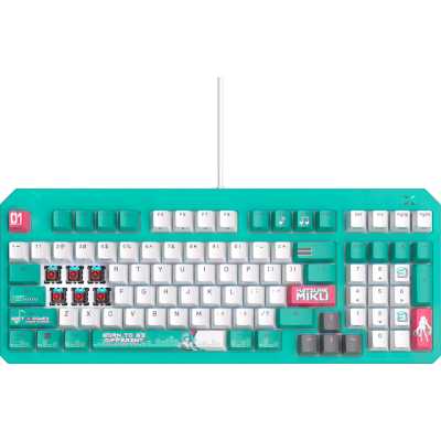 клавиатура ASUS TUF Gaming K3 Gen II Hatsune Miku Edition 90MP0460-BKRA30 Бирюзовый