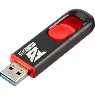 флешка BigTech 128GB UFD034 Черный, красный