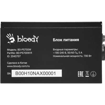 блок питания Bloody 700W BD-PS700W-R Черный