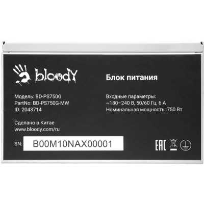 блок питания Bloody 750W BD-PS750G-MW Белый