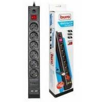 сетевой фильтр Buro BU-SP1.8_USB_2A-B черный