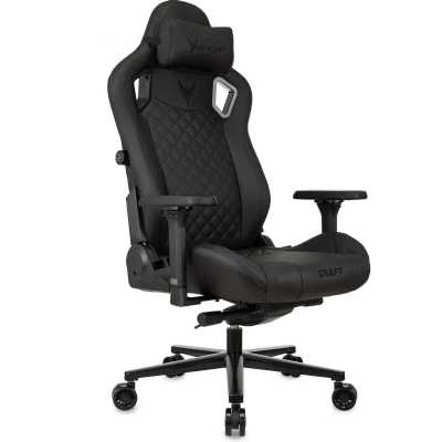 игровое кресло Бюрократ KNIGHT CRAFT BLACK черный