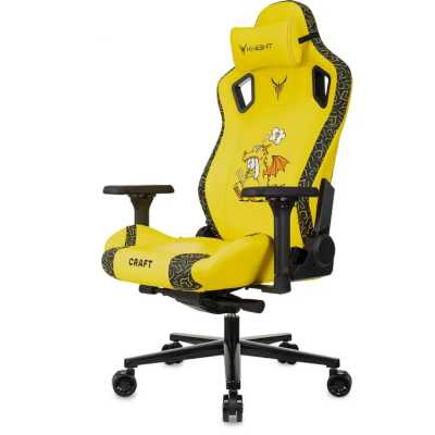 игровое кресло Бюрократ Knight Craft Dragon Yellow желтый