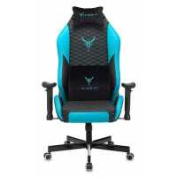 игровое кресло Бюрократ KNIGHT NEON LBLUE черно-голубой