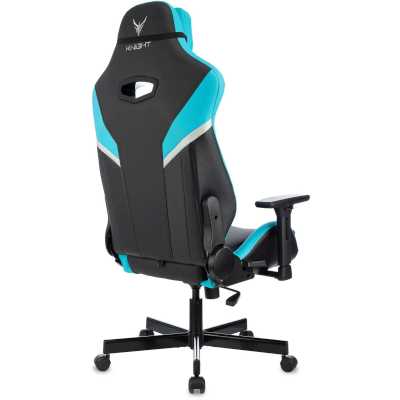 игровое кресло Бюрократ KNIGHT THUNDER 5X BL черно-голубой