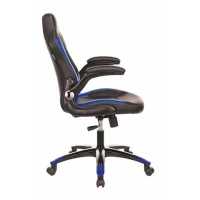 игровое кресло Бюрократ VIKING-1N-BL-BLUE черно-синий