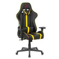 игровое кресло Бюрократ VIKING ZOMBIE A4 YEL черно-желтый