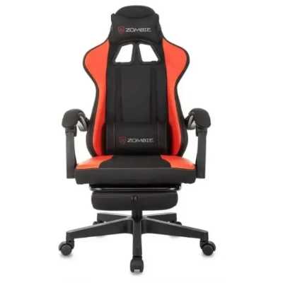 игровое кресло Бюрократ ZOMBIE Weaver Black/Red черный-красный
