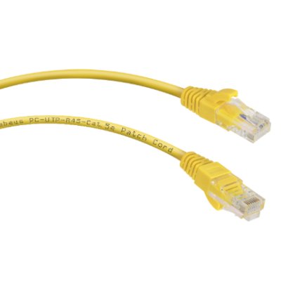 патч-корд Cabeus PC-UTP-RJ45-Cat.5e-0.5m-YL-LSZH Желтый