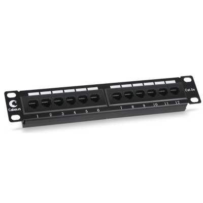 патч-панель Cabeus PL-12-CAT.5E 10"-DUAL