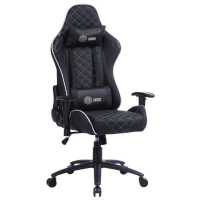 игровое кресло Cactus CS-CHR-030BLS черно-серебристый