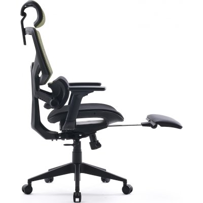кресло Cactus CS-CHR-MC01-LGNBK черно-салатовый