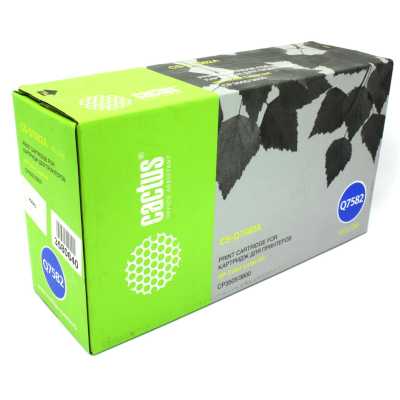 картридж Cactus CS-Q7582A желтый