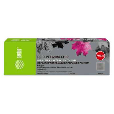 картридж Cactus CS-R-PFI320M-CHIP пурпурный