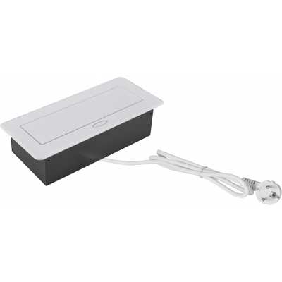 розетка для столешницы Cactus CS-SOCKET-EU/USBA-WH