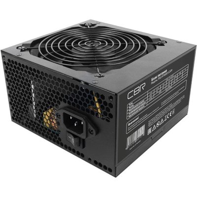 блок питания CBR 600W PSU-ATX600-12GM Черный