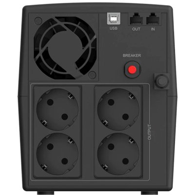 ИБП CBR Quantum QTM-1500T-4F-LCUC Черный