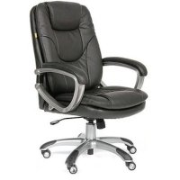 офисное кресло Chairman 668 PU Black 7007680 черный