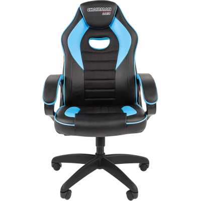 игровое кресло Chairman Game 16 Black-Blue 7213488 черно-голубой