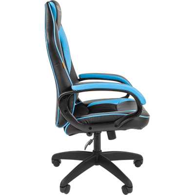 игровое кресло Chairman Game 16 Black-Blue 7213488 черно-голубой