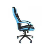 игровое кресло Chairman Game 26 Black-Blue черно-голубой
