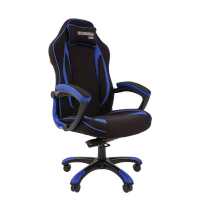 игровое кресло Chairman Game 28 Black-Blue черно-синий