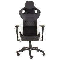 игровое кресло Corsair Gaming T1 Race 2018 Black-White черно-белый
