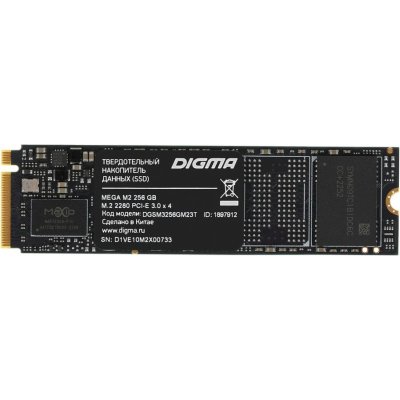 SSD диск Digma Mega M2 256Gb DGSM3256GM23T Черный