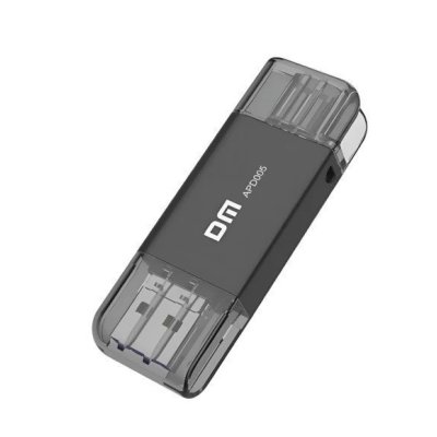 флешка DM 128Gb APD005 3 in 1 Черный