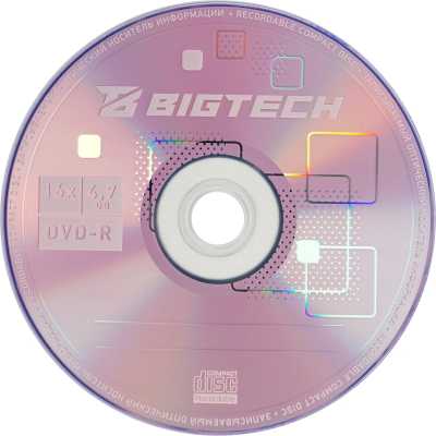 диск DVD-R BigTech YDVDRB006