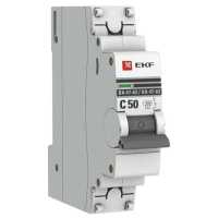 автоматический выключатель EKF ВА 47-63 1P (C) 4.5kA 50 А mcb4763-1-50C-pro